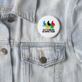 Funny Cat Quote Cat Cuddling Olympisches Team Cool Button (Beispiel)