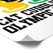 Funny Cat Quote Cat Cuddling Olympisches Team Cool Poster (Ecke)