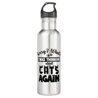 Funny Cat Quote Design Edelstahlflasche