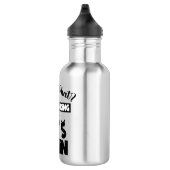 Funny Cat Quote Design Edelstahlflasche (Rechts)