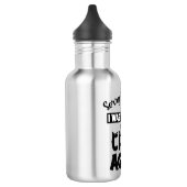 Funny Cat Quote Design Edelstahlflasche (Links)