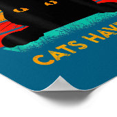 Funny Cat Quote Dogs Have Owners Cats Have Staff R Poster (Ecke)