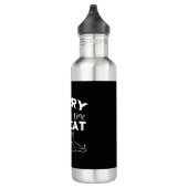 Funny Cat Quote Gift cats Edelstahlflasche (Rechts)