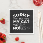 Funny Cat Quote Gift cats Serviette (Beispiel)