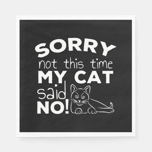 Funny Cat Quote Gift cats Serviette (Vorderseite)