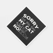 Funny Cat Quote Gift cats Serviette (Ecke)