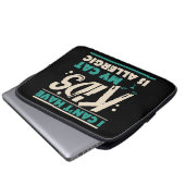 Funny cat quote gift laptopschutzhülle (Vorne Knopf)