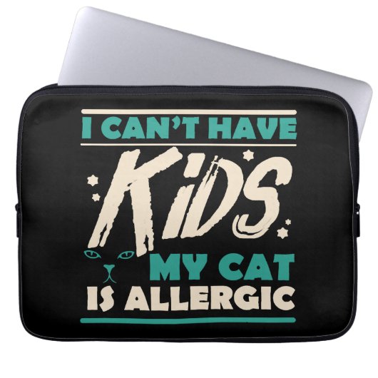 Funny cat quote gift laptopschutzhülle (Vorderseite)
