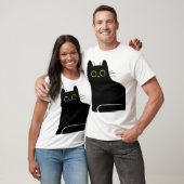 Funny Cat Quote My Boss Is a Cat Design T-Shirt (Unisex)