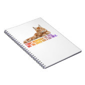Funny Cat Quote Spiral Notebook für Bibliothekare Notizblock (Rechte Seite)