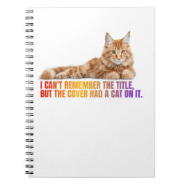 Funny Cat Quote Spiral Notebook für Bibliothekare Notizblock
