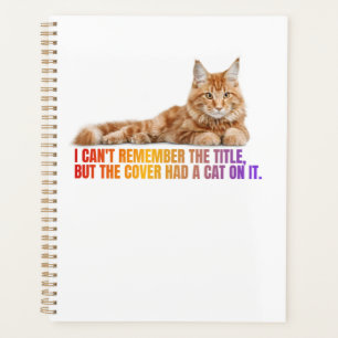 Funny Cat Quote Spiral Notebook für Bibliothekare Planer