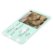 Funny Cat Quotes Aquamarines Personalisiertes Magn Magnet (Linke Seite)