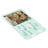 Funny Cat Quotes Aquamarines Personalisiertes Magn Magnet (Rechte Seite)