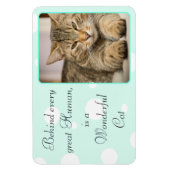 Funny Cat Quotes Aquamarines Personalisiertes Magn Magnet (Vertikal)