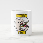 Funny Cat Ramen Animal Lover Pet Eigentümer Jumbo-Tasse (Vorderseite)