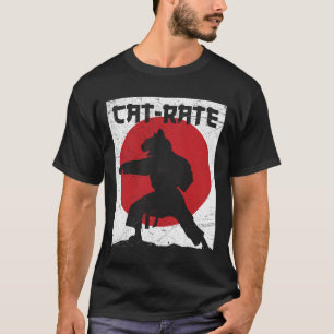 Funny Cat rate Cat Karate Geschenk für Kampfkunst T-Shirt