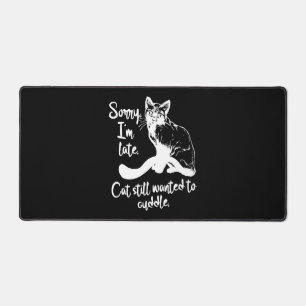 Funny Cat Redewendungen Katzenziffern Schreibtischunterlage