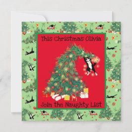 Funny Cat Regret Nothing Custom Flat Greycard Karte