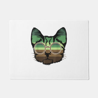 Funny Cat Retro Fußmatte