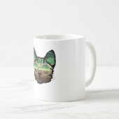 Funny Cat Retro Kaffeetasse (VorderseiteRechts)