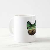 Funny Cat Retro Kaffeetasse (Vorderseite Links)