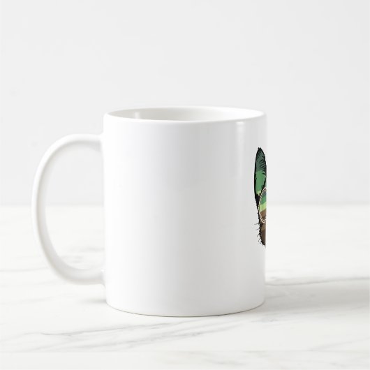 Funny Cat Retro Kaffeetasse (Links)