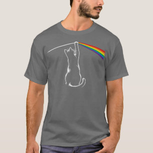 Funny Cat Rock Music Gift Männer Kinder Frauen Wit T-Shirt