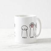 Funny Cat Rock Paper Schere Meme Game Spaß Art Kaffeetasse (VorderseiteRechts)