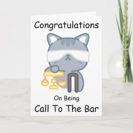 Funny Cat rufen Sie an die Bar Gratulationskarten Karte