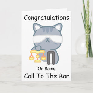 Funny Cat rufen Sie an die Bar Gratulationskarten Karte