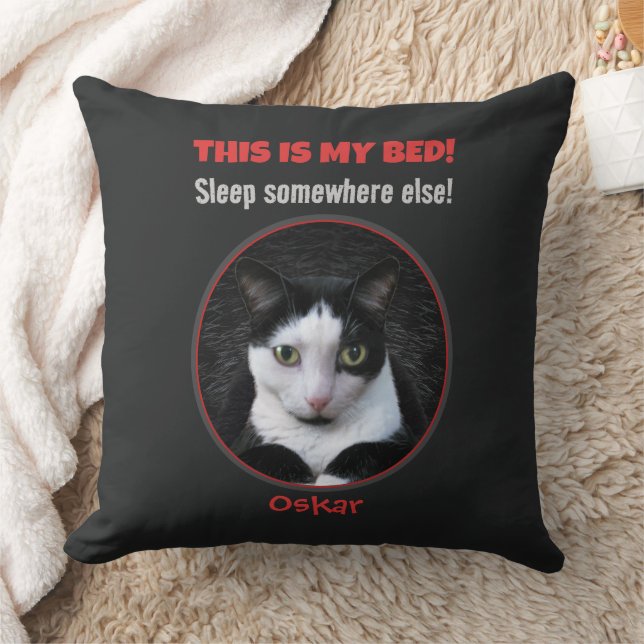 Funny Cat(s) Throw Pillow Kissen (Decke)