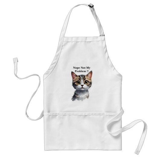 Funny Cat sagt nicht mein Problem, Schürze (Vorne)