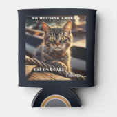 Funny Cat Sailor Nautical Dosenkühler (Vorderseite)