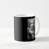 Funny Cat Santa Bigfoot Alien Christmas Selfie Tee Kaffeetasse (VorderseiteRechts)