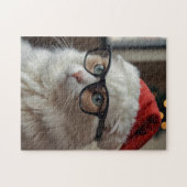 Funny Cat Santa Puzzle - Weihnachtsjigsaw (Horizontal)