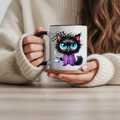 Funny Cat Sarcastic Animal Quote Coffee Verwandlungstasse