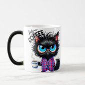 Funny Cat Sarcastic Animal Quote Coffee Verwandlungstasse (Links)