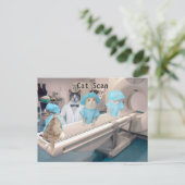 Funny Cat Scan Image Postkarte (Stehend Vorderseite)