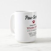 Funny cat script Mug Kaffeetasse (Vorderseite Links)