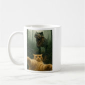 Funny Cat Selfie Dinosaur Meme Animals Lover Graph Kaffeetasse (Links)