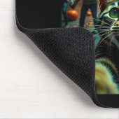 Funny Cat Selfie Halloween Zombies Humor  Mousepad (Ecke)