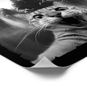 Funny Cat Selfie mit Ghosts Halloween Costume Day Poster (Ecke)