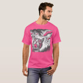 Funny Cat Selfie mit Ufos T-Shirt (Vorne ganz)