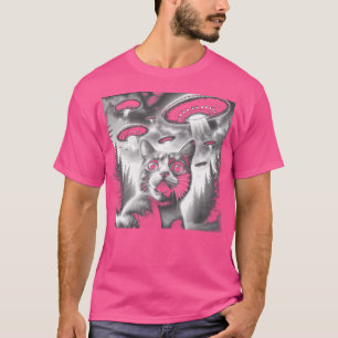 Funny Cat Selfie mit Ufos T-Shirt