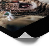 Funny Cat Selfie mit Weihnachten 9 Poster (Ecke)