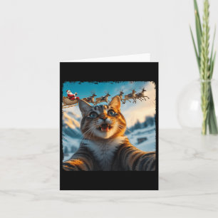 Funny Cat Selfie mit Weihnachten Weihnachten Weihn Karte