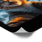 Funny Cat Selfie mit Weihnachten Weihnachten Weihn Poster (Ecke)