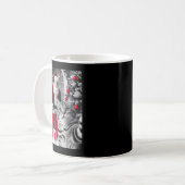 Funny Cat Selfie mit Weihnachtsmeme des Weihnachts Kaffeetasse (Vorderseite Links)