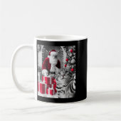 Funny Cat Selfie mit Weihnachtsmeme des Weihnachts Kaffeetasse (Links)